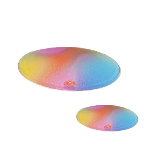 Sim&Cake -Cake Board in Plexiglass Effetto Arcobaleno Sabbiato Ø25cm - Ø40cm h8mm