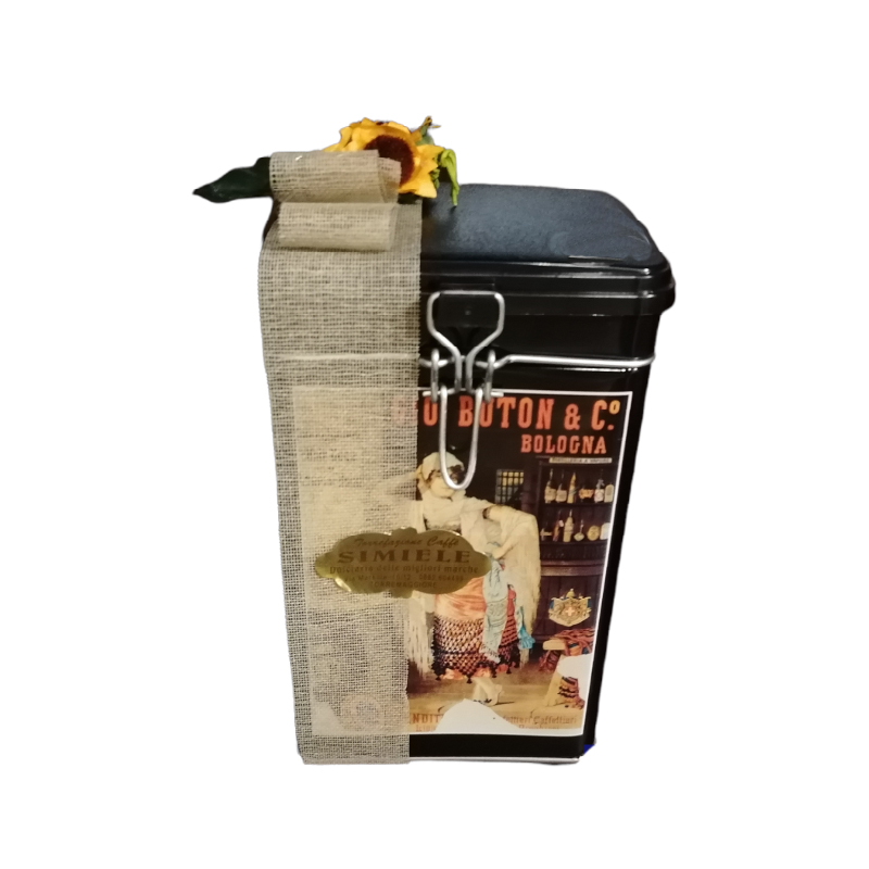 Confezione di Latta Idea Regalo Caffe Torrefatto Miscela Arabica 500g