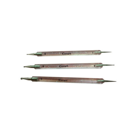 Cerart Set 3 Mini Attrezzini Punta Sottile e Mini Ball Tools