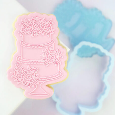 Sweet Stamp by Amycakes OUT boss  Stamp n Cut Set Timbro e Tagliabiscotti -Torta Nuziale