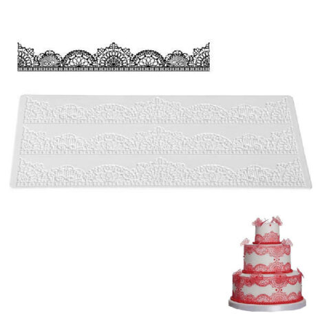 Silikomart Tappeto in Silicone per Merletti-Trd08 Chic – 400x200 mm