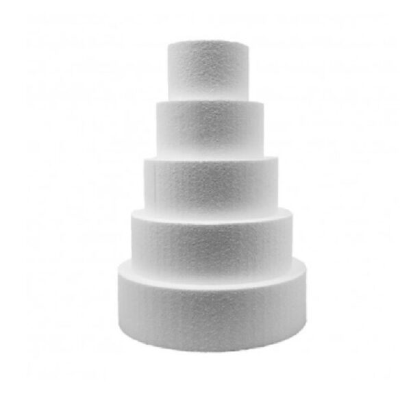 Basi di Polistirolo Tonde per Torte   Altezza 15cm