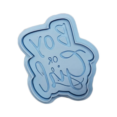 Cookie cutter tagliabiscotti + Scritta Boy or Girl Riverso