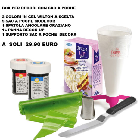 BOX PER DECORI CON SAC A POCHE