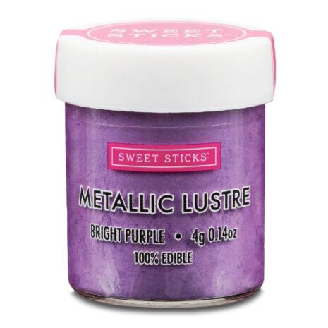Sweet Sticks- Colorante Metallizzato/Perlescente Edibile - Viola Brillante-  Dust Powder -10g