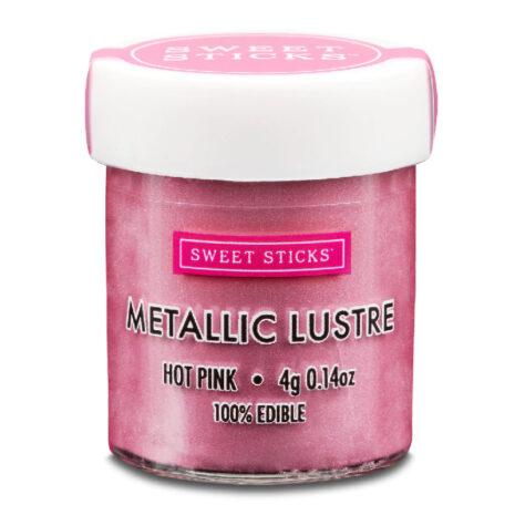 Sweet Sticks- Colorante Metallizzato/Perlescente Edibile - Hot Pink  Dust Powder -4g