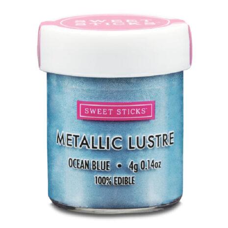 Sweet Sticks- Colorante Metallizzato/Perlescente Edibile - Blu Oceano -  Dust Powder -4g