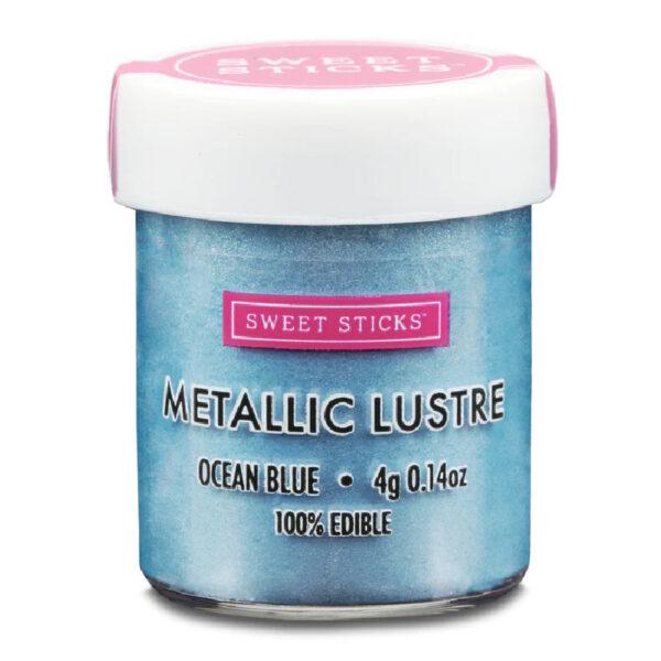 Sweet Sticks- Colorante Metallizzato/Perlescente Edibile - Blu Oceano -  Dust Powder -4g