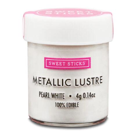 Sweet Sticks- Colorante Perlescente Edibile - Bianco Perla-  Dust Powder -10g