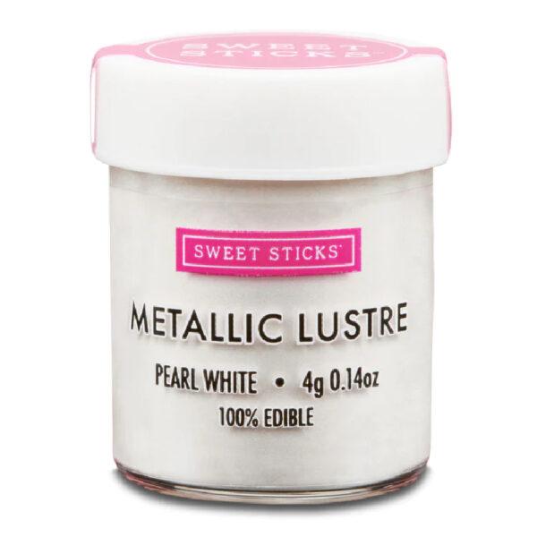 Sweet Sticks- Colorante Perlescente Edibile - Bianco Perla-  Dust Powder -10g