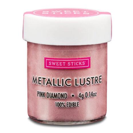 Sweet Sticks- Colorante Perlescente Edibile - Rosa Diamante  Dust Powder -10g