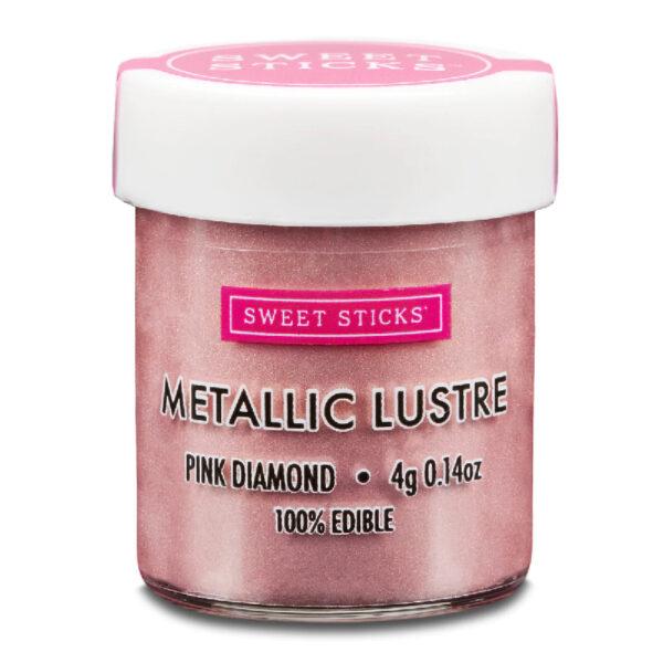 Sweet Sticks- Colorante Perlescente Edibile - Rosa Diamante  Dust Powder -10g