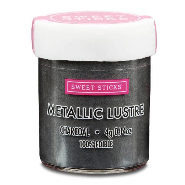 Sweet Sticks- Colorante Metallizzato/Perlescente Edibile - Nero Carbone -  Dust Powder -4g