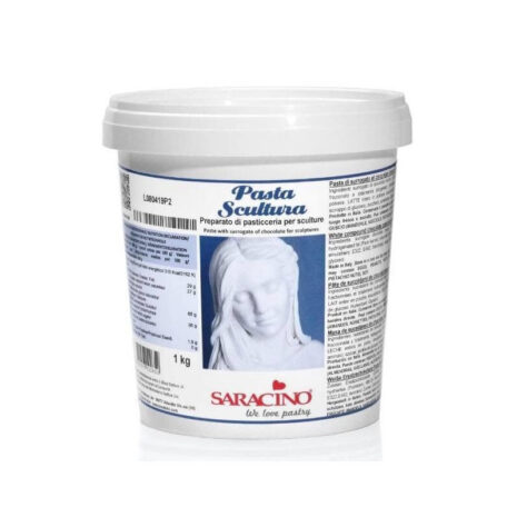 Saracino-Pasta Scultura Pasta di surrogato al cioccolato bianco per sculture-1kg