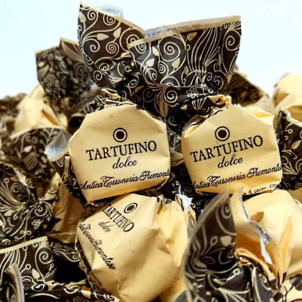 Antica Torroneria Piemontese Tartufini Dolci Neri Tradizionali 200g  - Senza Glutine
