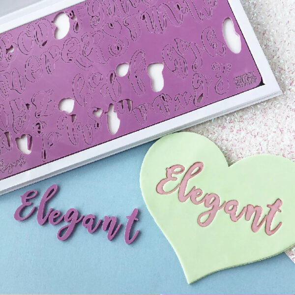 Sweet Stamp -Elegant Set -Alfabeto Maiuscolo, Minuscolo, numeri e simboli
