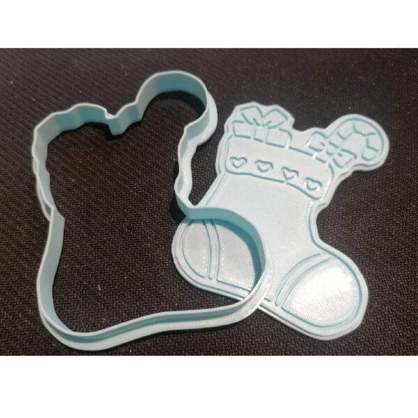 Tagliabiscotti di Natale - Calza e Regali Cutter Completo Riverso  9cm