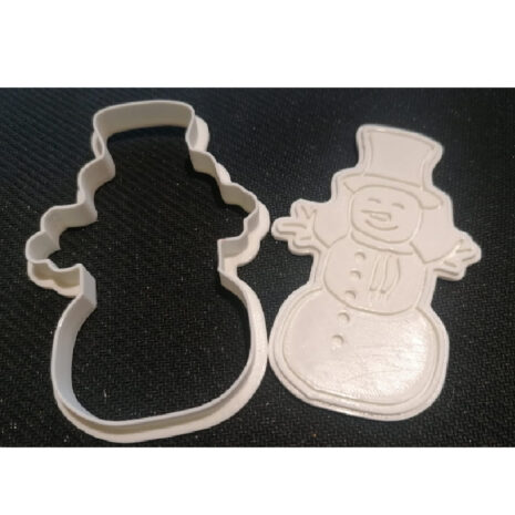 Tagliabiscotti di Natale - Pupazzo di Neve Cutter Completo Riverso  9cm