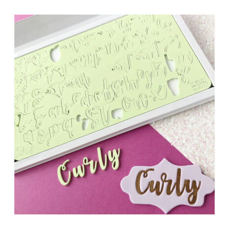 Sweet Stamp - Curly Set -Alfabeto Maiuscolo, Minuscolo