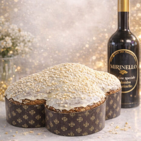 Colomba Artigianale al Mirinello con Ganache e Glassa al Cioccolato Bianco