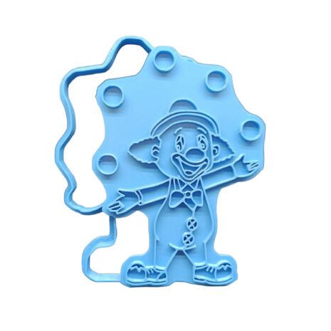 Cookie cutter tagliabiscotti Timbro Riverse +Cutter-Pagliaccio Giocoliere 13cm Carnevale