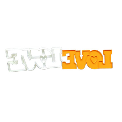 Tagliabiscotti – Kit Scritta "LOVE" Cutter Completo Riverso 15cmx6