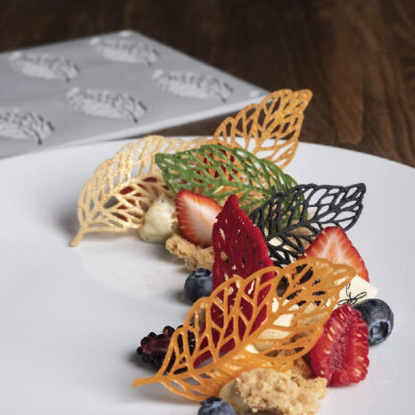 Plume - Stampo in silicone Gourmand Horeca Pavoni Italia - 10 impronte GG028 PLUME