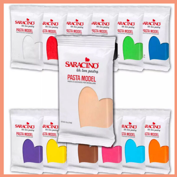 -Saracino Pasta Model -Pasta di zucchero per modellaggio 1kg PROMO FINO AD ESURIMANTO SCORTE