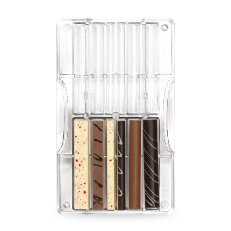 Decora 0050139 Stampo Cioccolato Bastoncini e Pioli-12 Cavità Miste