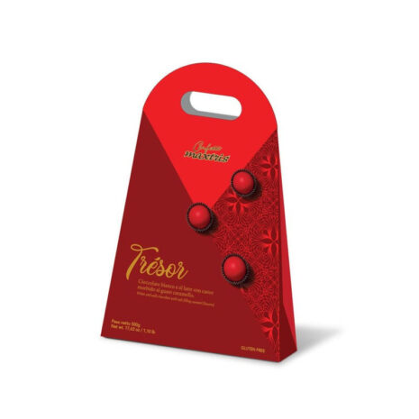 Maxtris Trèsor Rossa Cioccolato Bianco e al Latte Gusto Caramello 500g