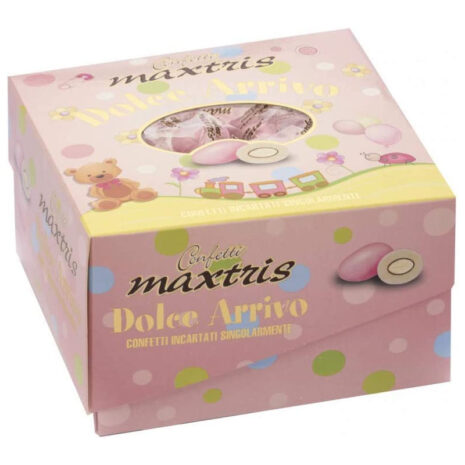 Maxtris Confetti Dolce Arrivo Rosa, Cioccolato 500gr