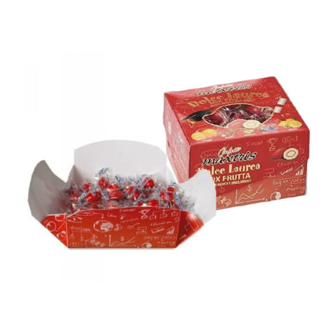 Maxtris Confetti Dolce Laurea Rossi, Confetti imbustati singolarmente Alla Frutta assortiti 500gr SENZA GLUTINE