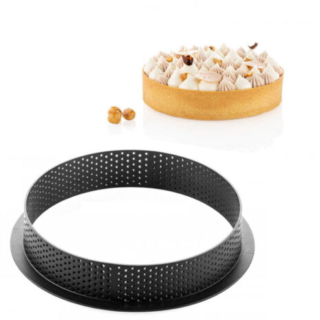 Silikomart-Anello Microforato-Tarte Ring Round Ø160 h 35mm