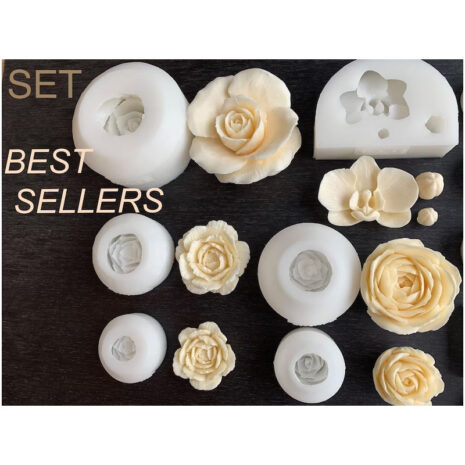 3D molds MoleekS Set Stampi in silicone Fiori