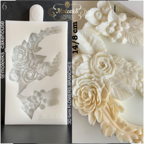 3D molds MoleekS Stampo in silicone Fiori e Rami