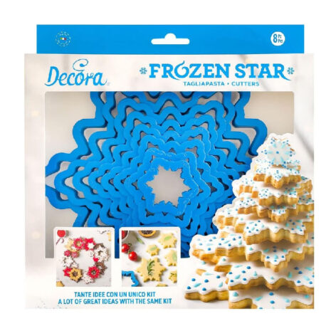 DECORA 0255250 SET 8 PZ TAGLIAPASTA ALBERO STELLA DI GHIACCIO