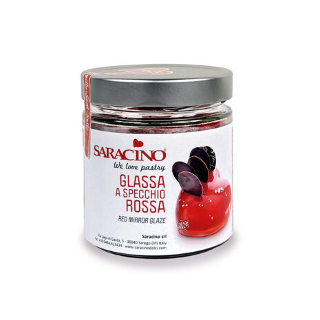 Saracino Glassa a Specchio Colore Rosso 350g