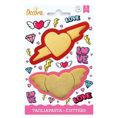 Decora, 0255063 Set 2 Tagliapasta Love