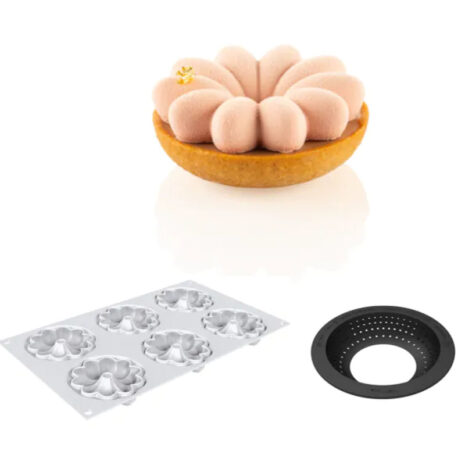 STAMPO IN SILICONE KIT 3D TARTE RING BLOOM 80MM