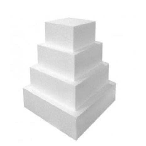 Basi di Polistirolo Quadrate per Torte   Altezza 10