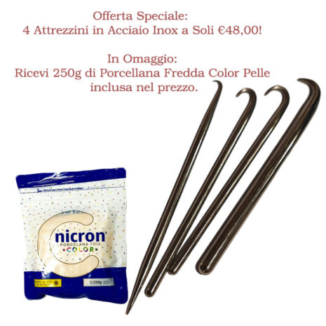 Super Promo: Attrezzini in Acciaio Inox per modellare