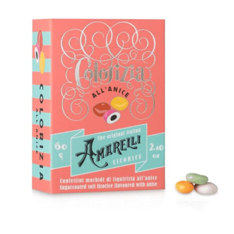 Liquirizia Amarelli Colorizia all'Anice Amarelli - Liquirizia Artigianale Aromatizzata, 60g - Specialità Italiana