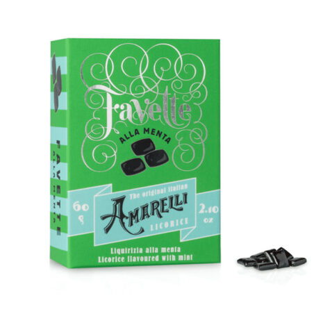 Liquirizia Amarelli Favette – Liquirizia Dura alla Menta 60g