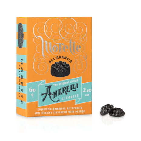 Liquirizia Amarelli Morette – Liquirizia Gommosa all’Arancia 60g