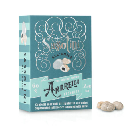 Liquirizia Amarelli Sassolini – Liquirizia Confettata all’Anice 60g