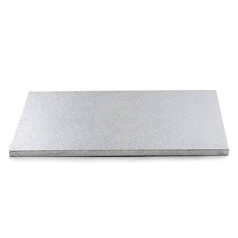 Cake Board-Sottotorta Rettangolare ARGENTO-Decora 50x40cm