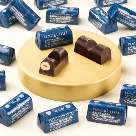 Lingottino Venchi Nocciolato Fondente Senza Zuccheri Aggiunti 1 kg – Cioccolatini Fondente con Nocciole Piemonte IGP | Venchi Sfusi Premium