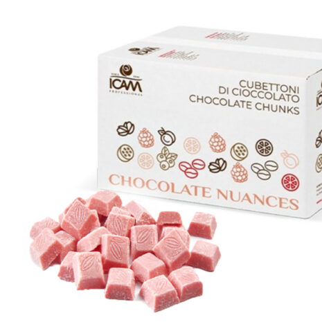 Chunks Lampone ICAM – Cioccolato al Lampone per Panettoni e Grandi Lievitati 500g