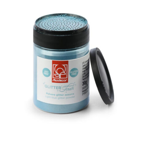Glitter Alimentare Azzurro Modecor Glitter Touch 30g – Polvere Brillante Commestibile per Decorazioni