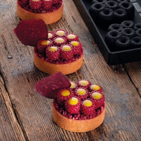 MINI SCARLET TOP23 – Stampo in silicone Pavoni per decorazioni monoporzione Ø6 cm